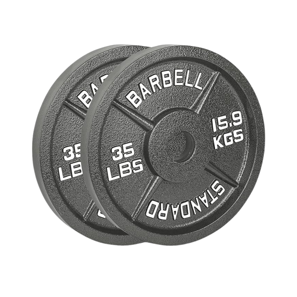 Classic Cast Iron Olympic Weight Plates- Pair