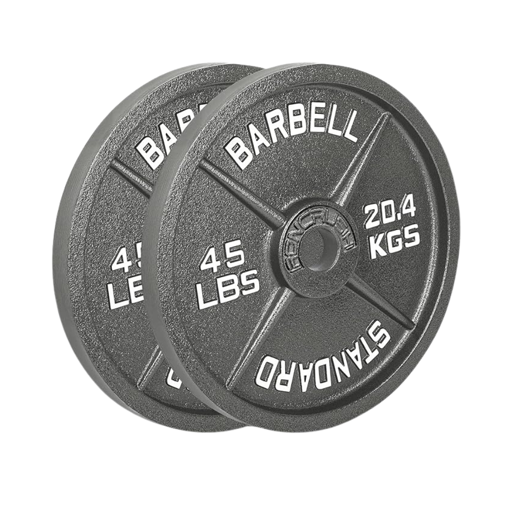 Classic Cast Iron Olympic Weight Plates- Pair