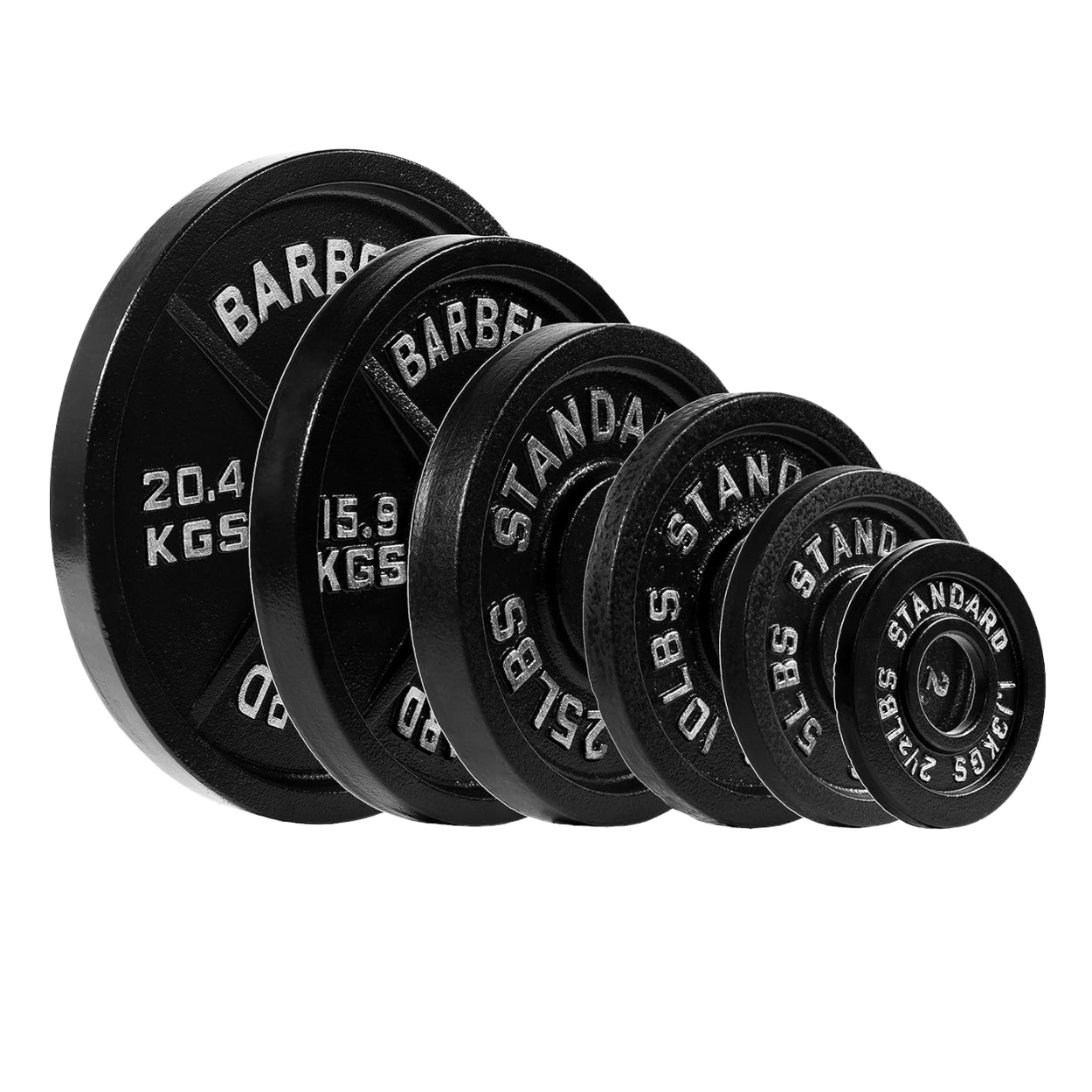 Classic Cast Iron Olympic Weight Plates- Pair