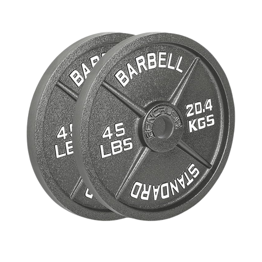 Classic Cast Iron Olympic Weight Plates- Pair